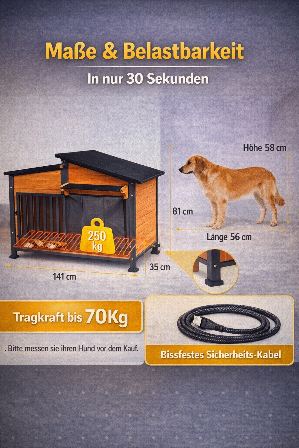 Warme Hundehütte