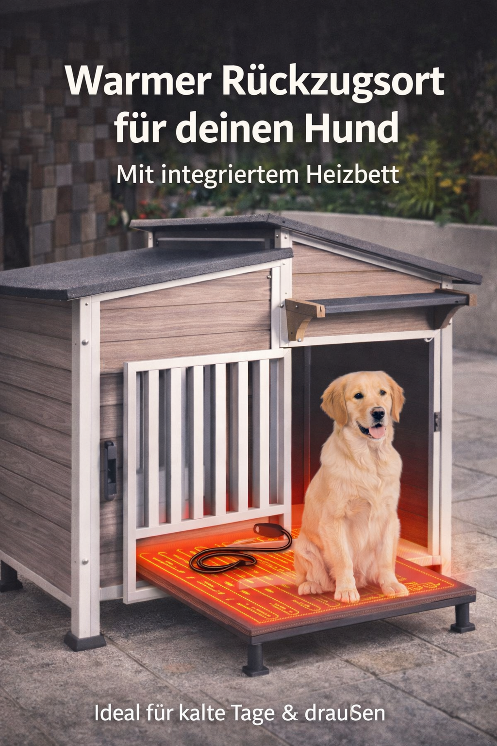 Warme Hundehütte